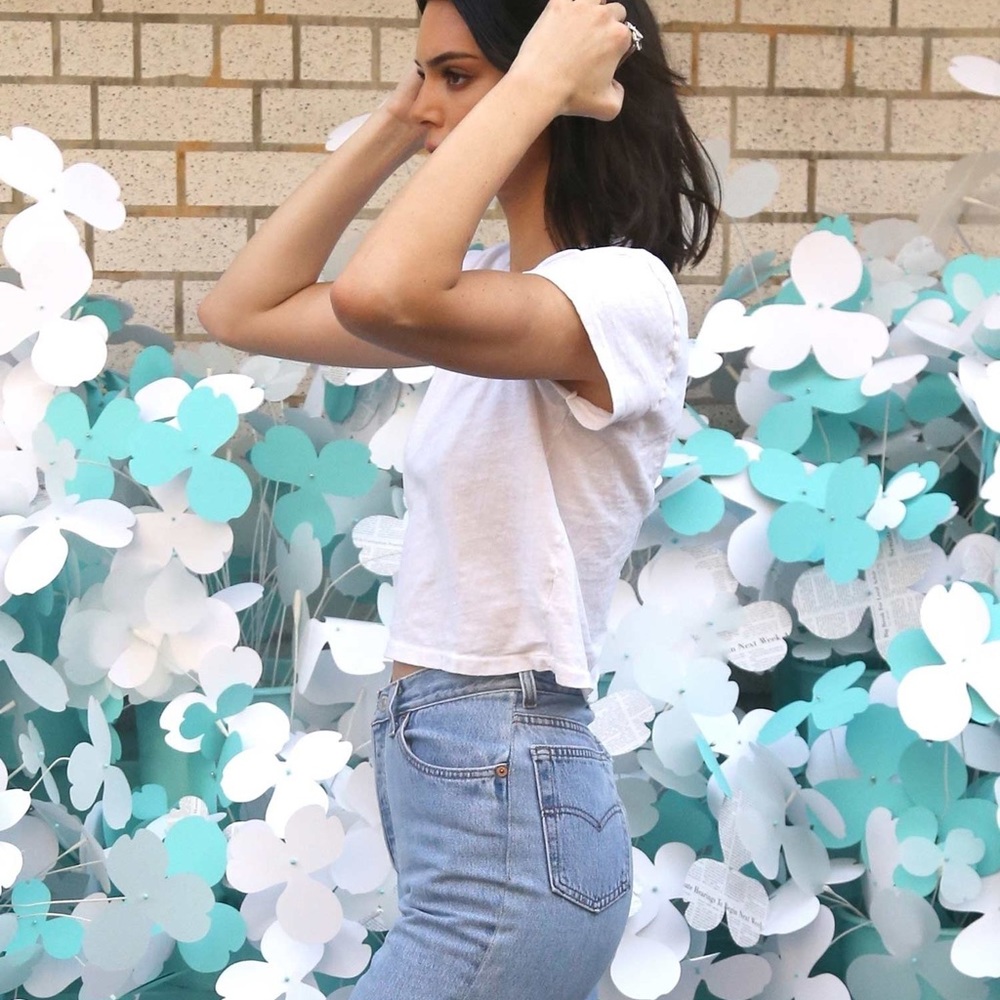 Kendall Jenner’s Re/Done x Levis Crop Jeans 25 / Light Blue